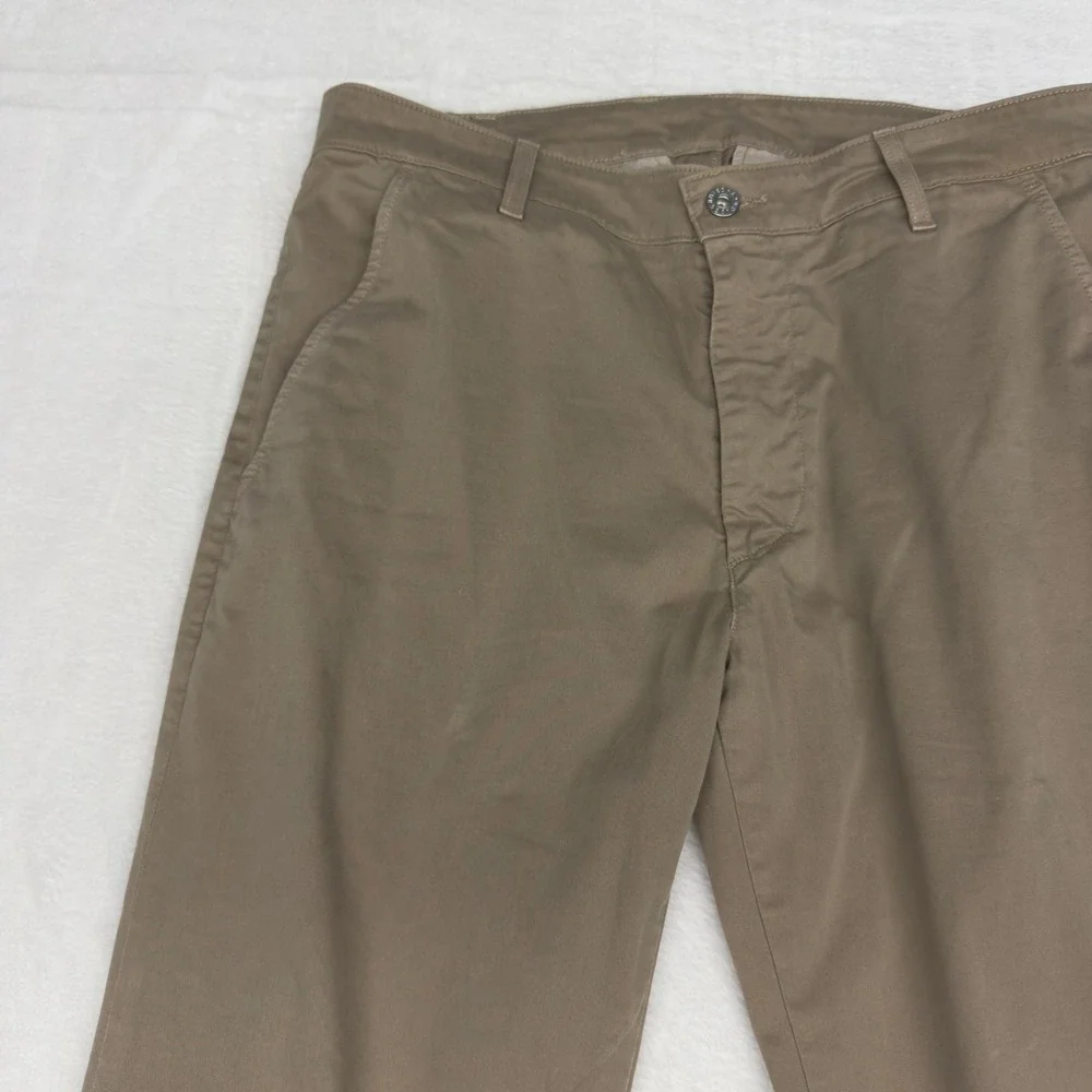 AG Adriano Goldschmied Pants Mens 34x30 Lux Khaki Canvas Tan Chino Casual